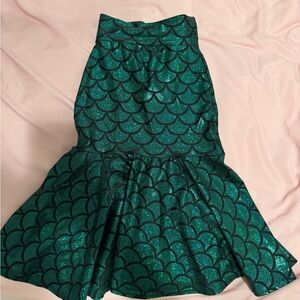 Green Mermaid Scale Skirt